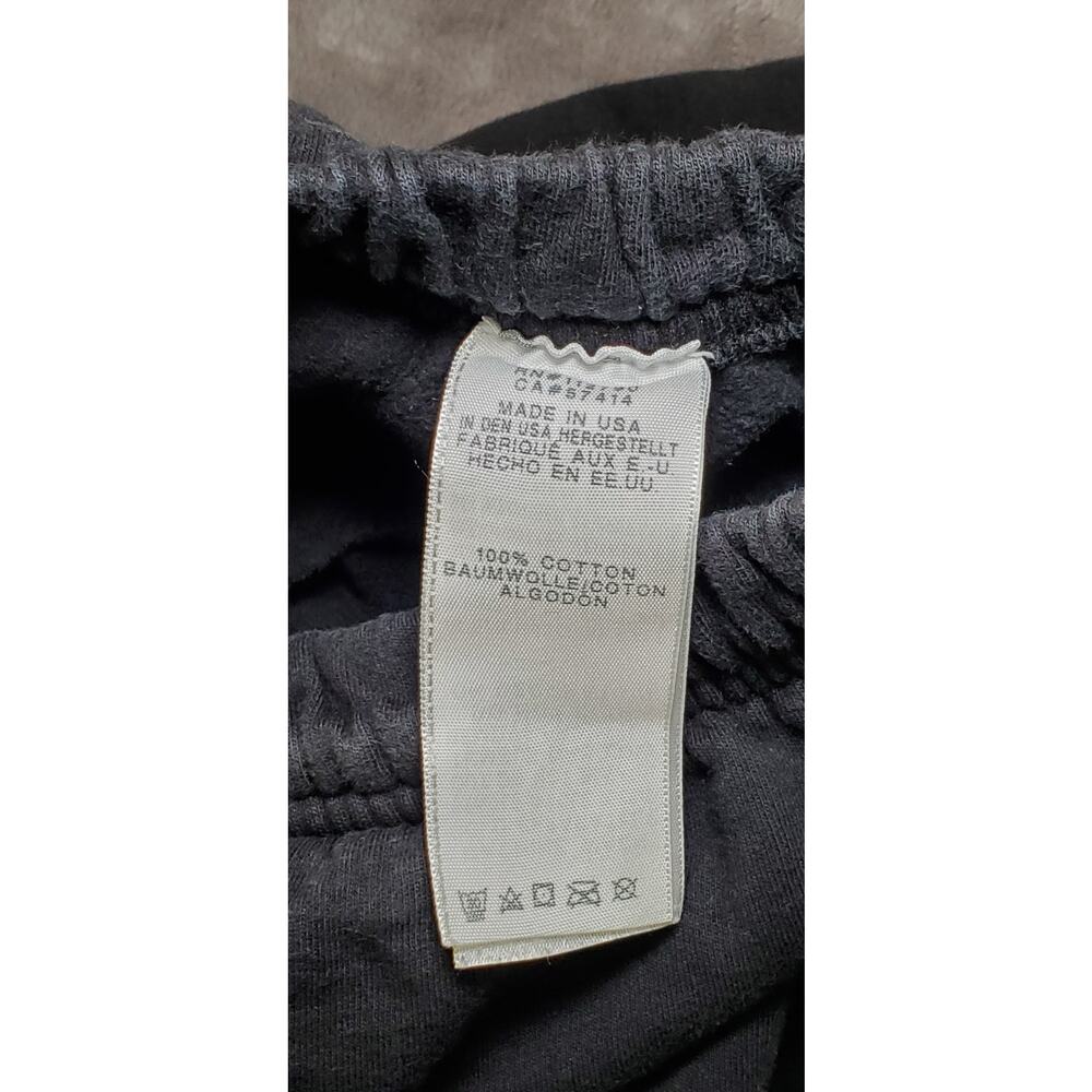 True Religion Basic Sweatpants Unisex Black Size L 100% Cotton Made In USA C32 - Picture 7 of 9